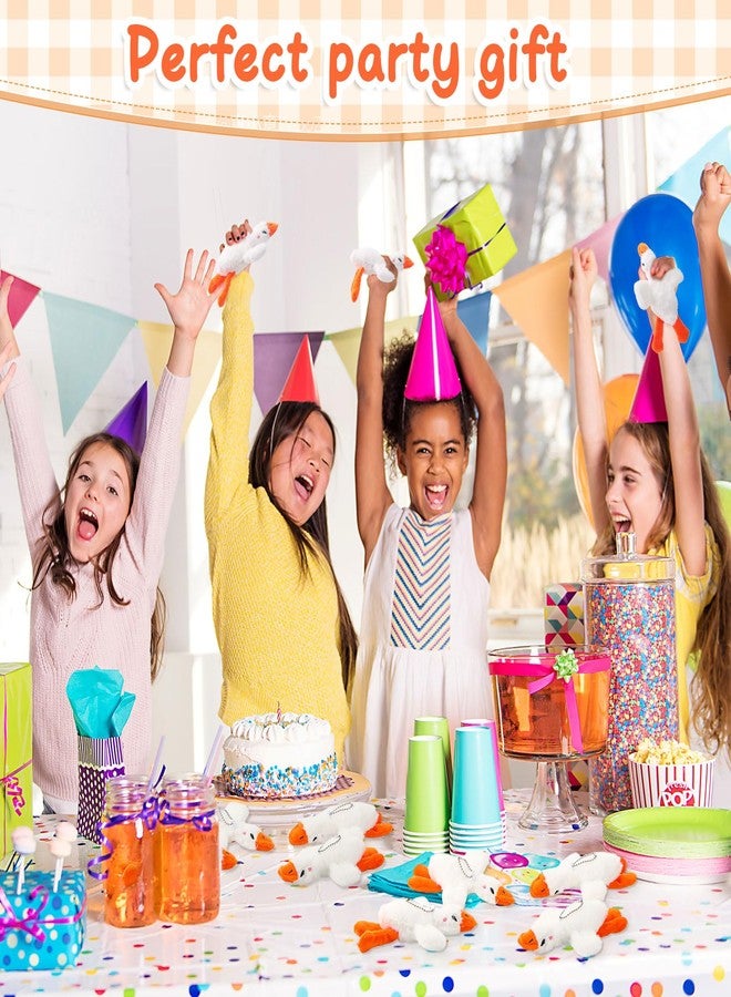 Liliful ليليفول، 30 قطعة من دمى الإوز المحشوة، 6.5 بوصة، دمية إوز ناعمة محشوة، دمية قطيفة صفراء، مناسبة لأعياد الميلاد وحفلات استقبال المولود الجديد وديكورات المنزل (أبيض). - Image 5